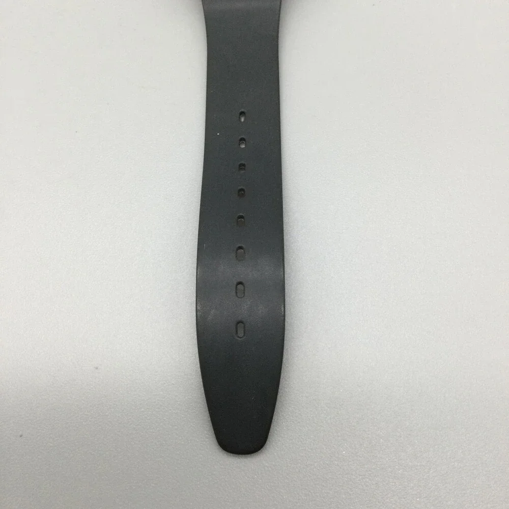 Vintage Swatch Mens Watch 33mm Black Dial Don't Be Too Late Not Running